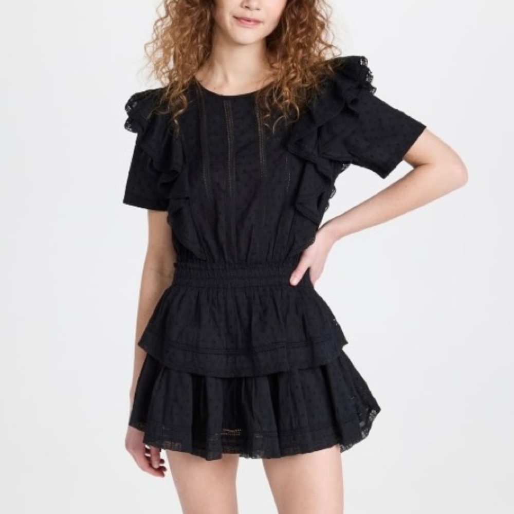 LoveShackFancy Natasha Mini Dress *Black*